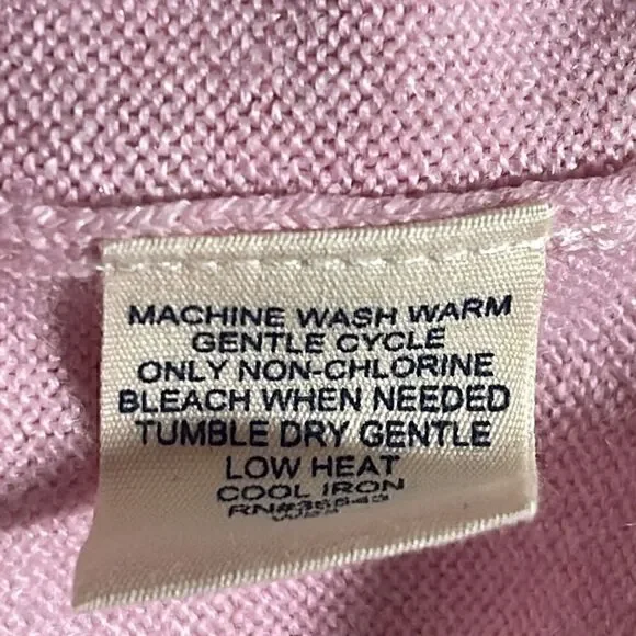 Vintage G.H. Bass & Company sweater Womens Sz M scoop neck ultra soft Hong Kong - Picture 10 of 11